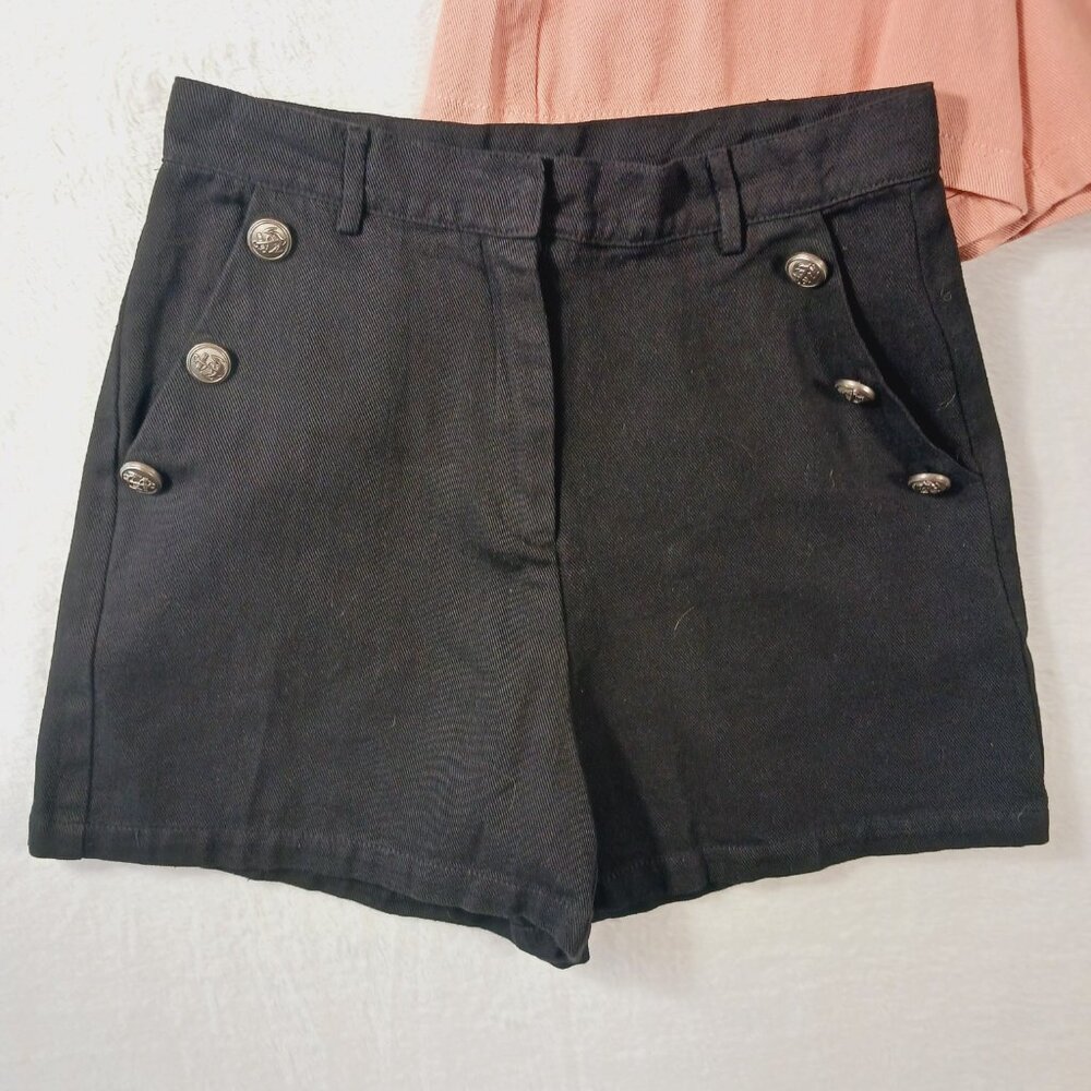 Ice Bird Shorts, 2 Pair,  Size Small,  Black & Dusty Peach, Nautical Pockets - Picture 6 of 16